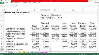 Partnership Liquidation  Installment Method [upl. by Lytton]