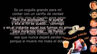 Me acompañó la suerte  Diomedes Díaz Letra [upl. by Hsepid359]