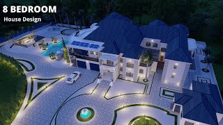 Modern House Design  8 Bedroom Mediterranean House Design [upl. by Einej]