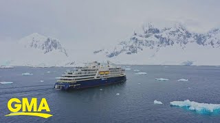 Exclusive look at polar art exhibition on National Geographic ship l GMA [upl. by Enneiviv]