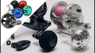 How to Replace a Riveted Fishing Knob With a Power Knob  Avet Van Staal Shimano Daiwa Gomexus [upl. by Furlani]