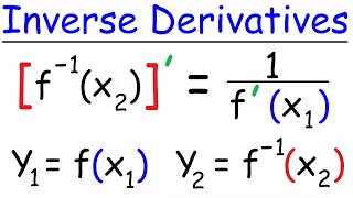 Derivatives of Inverse Functions  Calculus [upl. by Giwdul]