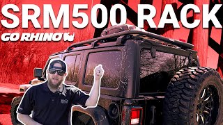 NEW SRM Roof Rack from Go Rhino  JEEP Installation and Demo [upl. by Drarreg]