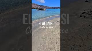 Paradise found 🇬🇷 greece elafonisi beach travel travelsmart destinationgreece travelist sea [upl. by Ardnu]