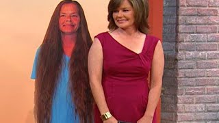 Woman Gets Dramatic Haircut After 30 Years  Rachael Ray Show [upl. by Lindemann]