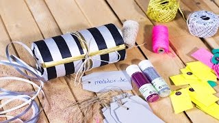 Tutorial Runde Geschenke einpacken [upl. by Dde]