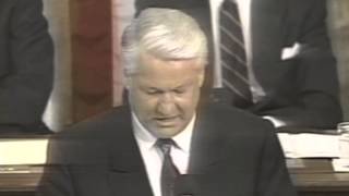 Boris Yeltsin Histroic Address to US Congress [upl. by Nodyl]