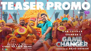 Game Changer Teaser Promo  Ram Charan  Shankar  Raju Shirish  Kiara  Thaman S [upl. by Aihsekat]