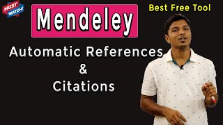 Mendeley Automatically Generate References amp Citations II Four Simple Steps II My Research Support [upl. by Ardnuasac]