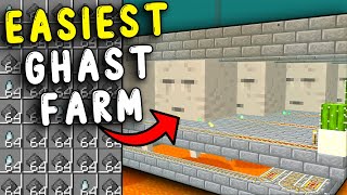 INSANE GHAST Farm in Minecraft Bedrock 121 [upl. by Dannica]