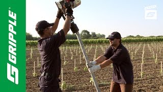 Instalación de Postes Metálicos con la Máquina Gripple [upl. by Gitel]