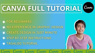 Canva Tutorial For No Graphic Design Skills  Tips And Tricks On How Use Canva [upl. by Giamo]