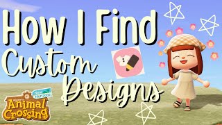 How to find animal crossing custom designs for your island 🎨  animal crossing new horizons [upl. by Inaoj194]