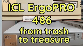 Restoring an ICL ErgoPRO 486 PC  made in Finland [upl. by Sirron484]