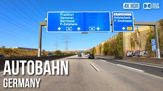 Scenic Drive Autobahn A3 No Speed Limit  🇩🇪 Germany 4K HDR Driving Tour [upl. by Umberto]