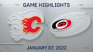 NHL Highlights  Flames vs Hurricanes  Jan 7 2022 [upl. by Rogozen]