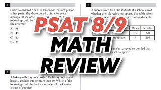 PSAT 89 Math 2023 Review [upl. by Terra]