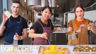 6 Pro Chefs Make Their Ultimate Nachos  Test Kitchen Talks  Bon Appétit [upl. by Adniroc]