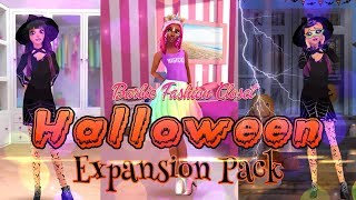 GAMING Barbie Fashion Closet  Halloween Expansion Pack  ALL NEW Fashion [upl. by Baskett]