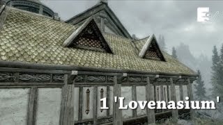 Skyrim Hearthfire Houses with Gameplay  Skyrim Cribs [upl. by Akener]