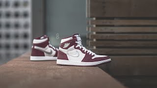 Air Jordan 1 Retro High OG quotBordeauxquot Review amp OnFeet [upl. by Anileh]