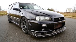 400 WHP Nissan Stagea 260RS  The Skyline R34 GTR’s Alter Ego [upl. by Dunaville]