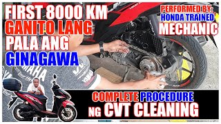 CVT CLEANING COMPLETE PROCEDURE HONDA CLICK 125i [upl. by Nibur990]