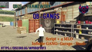 Qbus Qbus Gangs  FiveM  Qbus GarageStashMapMLO [upl. by Felton995]