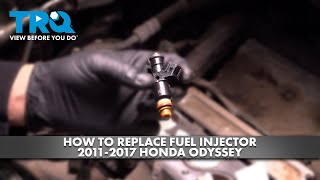 How to Replace Fuel Injector 20112017 Honda Odyssey [upl. by Joanna]