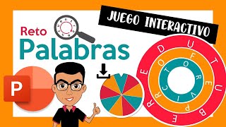 🎮JUEGO INTERACTIVO DE POWERPOINT  ENCUENTRA PALABRAS 🔠🔡 [upl. by Maroj]