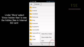 how to view hidden files on Android mobile Internal SD card Show  Hide Hidden Files [upl. by Madison]