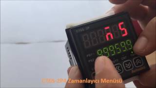 Autonics CT6S 2P4 ZAMANLAYICI MENÜSÜ [upl. by Galasyn]