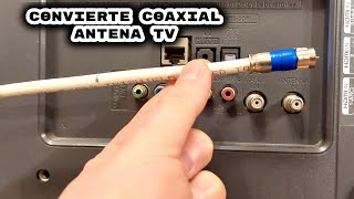 Coaxial cable CONVERTIDO en Antena TV digital revelamos el truco [upl. by Awram]