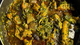 How to cook Afang soup  Nigeria soup  calabar style  Delicious Nigeria soup [upl. by Airebma126]