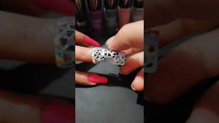 Beautiful nail art with sticker 💅😍naildesign nailart nailtutorial nails shortsfeed short diy [upl. by Nortna]