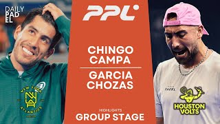 PUTTING UP A FIGHT  ChingottoCampa VS GarciaChozas  Padel Pro League  New York  Highlights [upl. by Naveb]