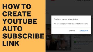 How To Create A YouTube Auto Subscribe Link for your channel [upl. by Anika994]