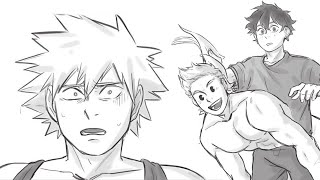 Bakugou walks In Deku And Mirio Doing Training Funny BNHA Comic Dub MHA Boku No Hero Academia [upl. by Ravilob]