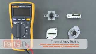 How To Test A Dryer Thermal Fuse For Continuity [upl. by Edyaj]