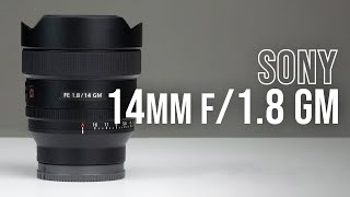 Sony FE 14mm f18 GM Lens  Handson Review [upl. by Aknahs]