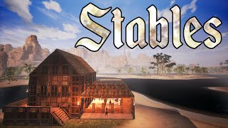 Conan Exiles Stables Build Guide Riders of Hyboria DLC [upl. by Onahpets]