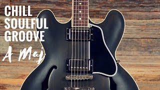 Chill Soulful Groove  Guitar Backing Track Jam in A [upl. by Gwenette]