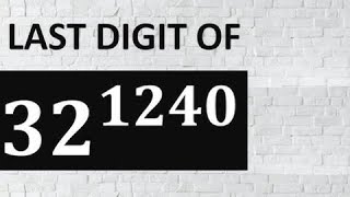 Finding the last digit of large exponentiations [upl. by Einaej]