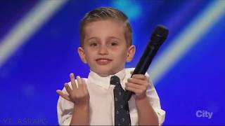 Youngest Americas Got Talent Comedian  Nathan Bockstahler  Full Audition amp Performances [upl. by Estell]