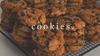 Cinematic Food Video  Chocolate Chip Cookies Vertical Video [upl. by Adierf56]