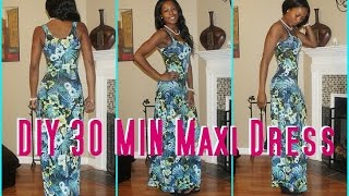 4 DIY 30 Min Maxi Dress Derris Diary Sew Derri [upl. by Koss324]