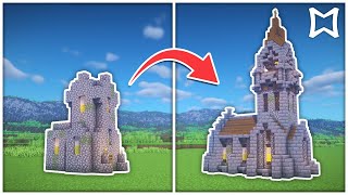 ► How To Transform A Village Church In Minecraft  Survival Build [upl. by Sutit28]