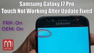 Galaxy J7 Pro Touch Screen Not Working After Update Fixed [upl. by Aletta]