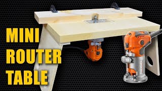 Make a Mini Router Table for Trim Router Laminate Router [upl. by Barfuss770]