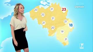 Vanessa Matagne Météo RTL 9 août 2021 [upl. by Artemus]